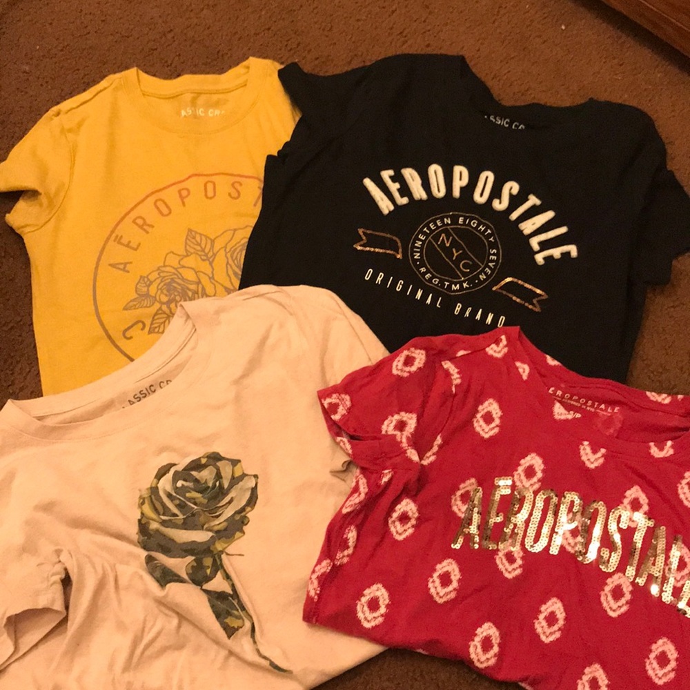 four regular cute shirts.